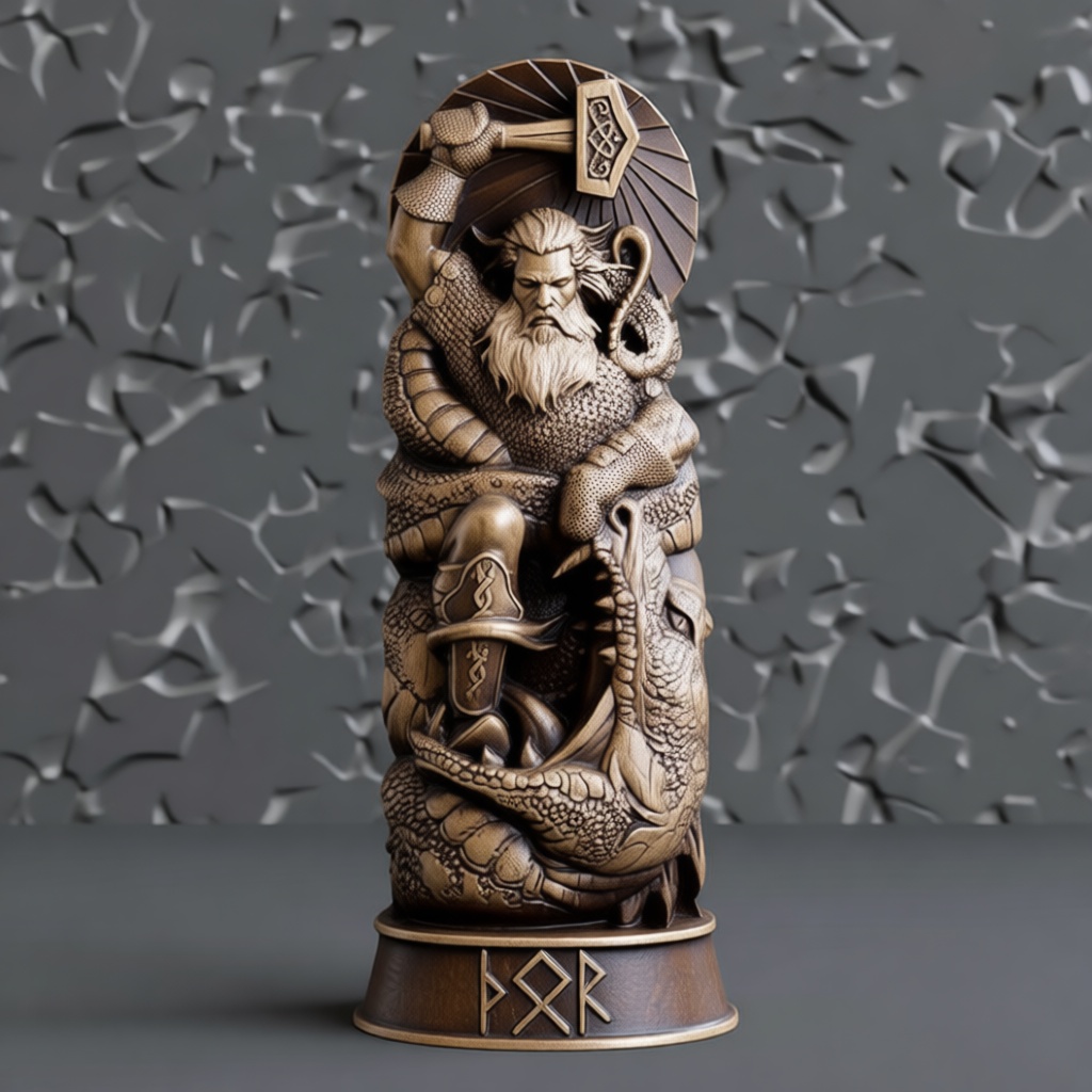 Thor Norse God Figurine free 3D printable STL