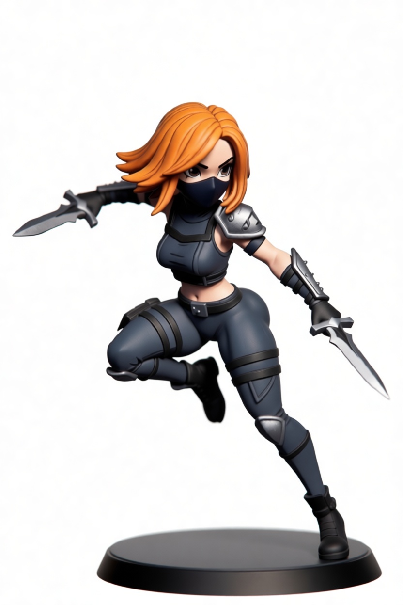 Ninja Assassin Figurine free 3D printable STL