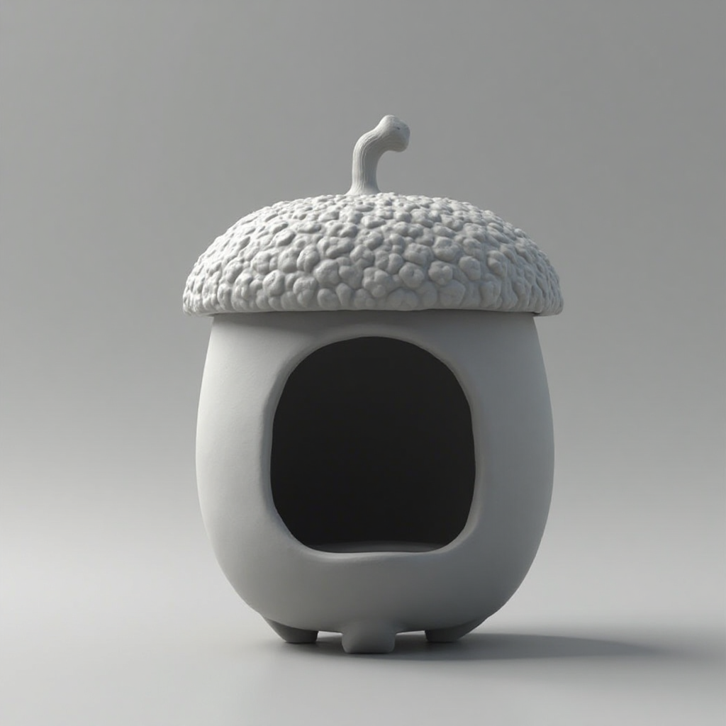 Acorn Hamster Hideout free 3D printable STL