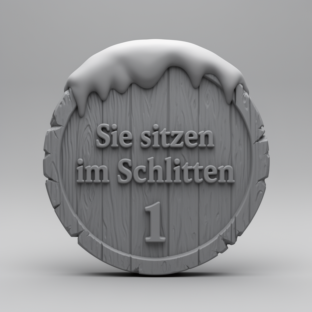 Wooden Round Shield Figurine free 3D printable STL