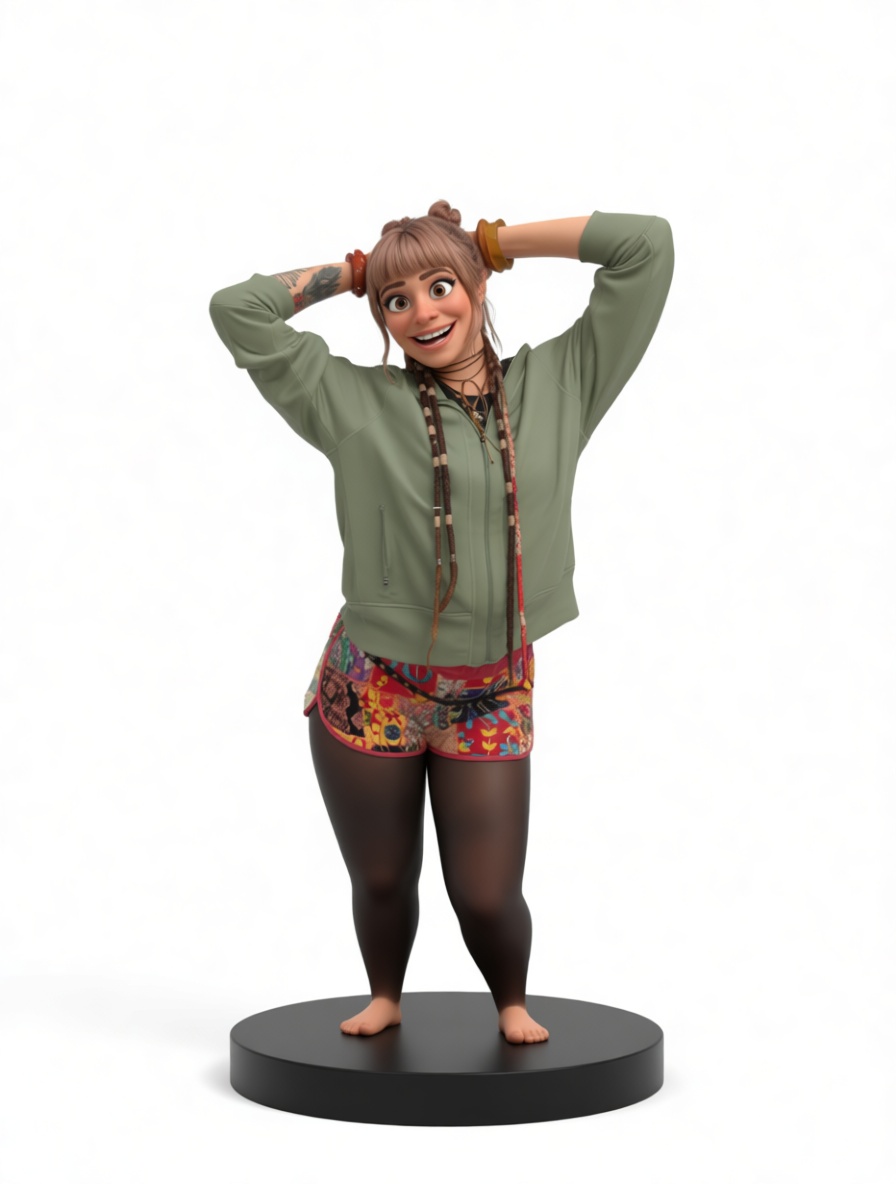 Happy Woman Figurine free 3D printable STL