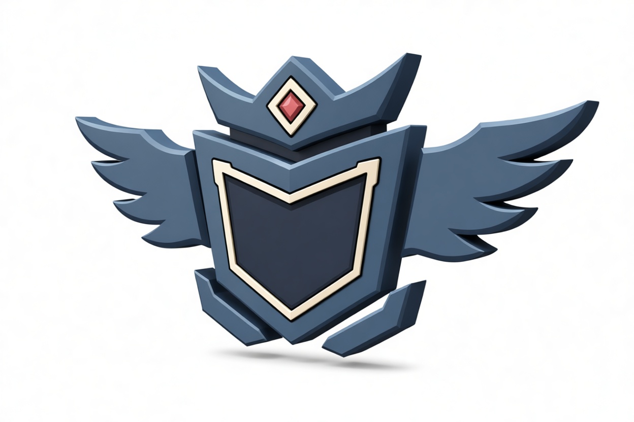 Winged Shield Emblem free 3D printable STL
