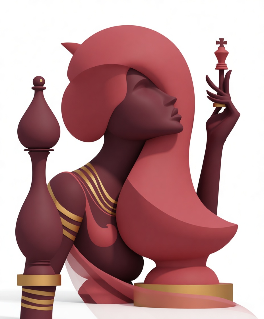 Queen Chess Piece Figurine free 3D printable STL