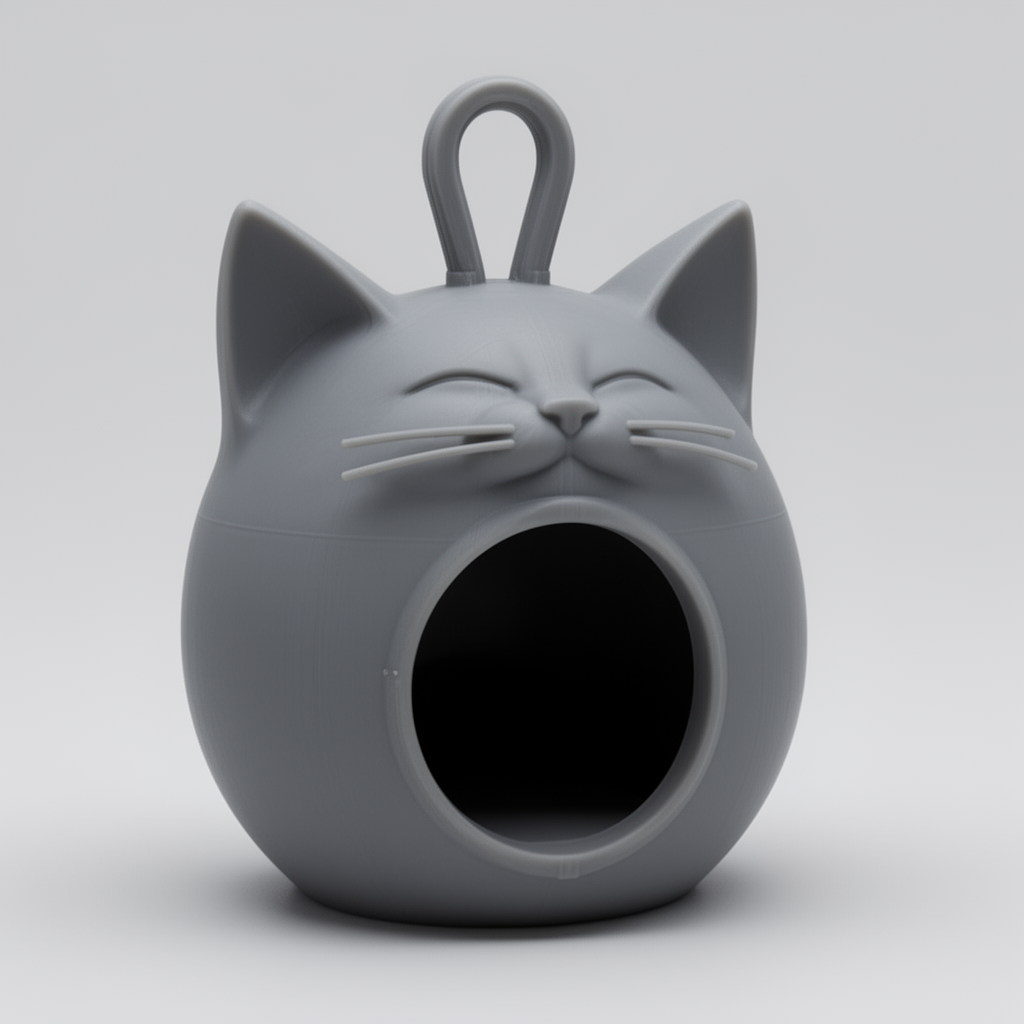 Cat Head Birdhouse free 3D printable STL