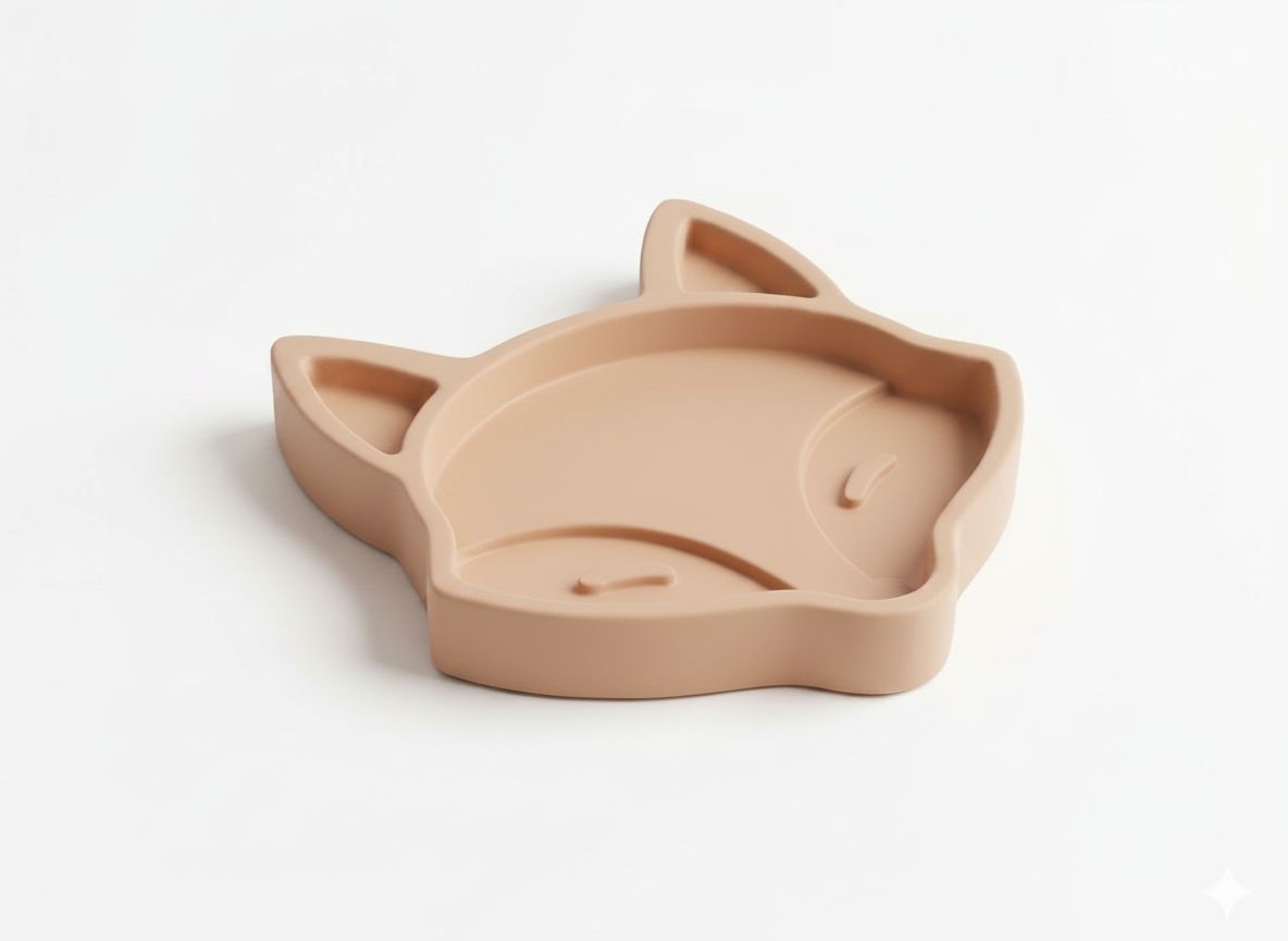Fox Head Tray free 3D printable STL