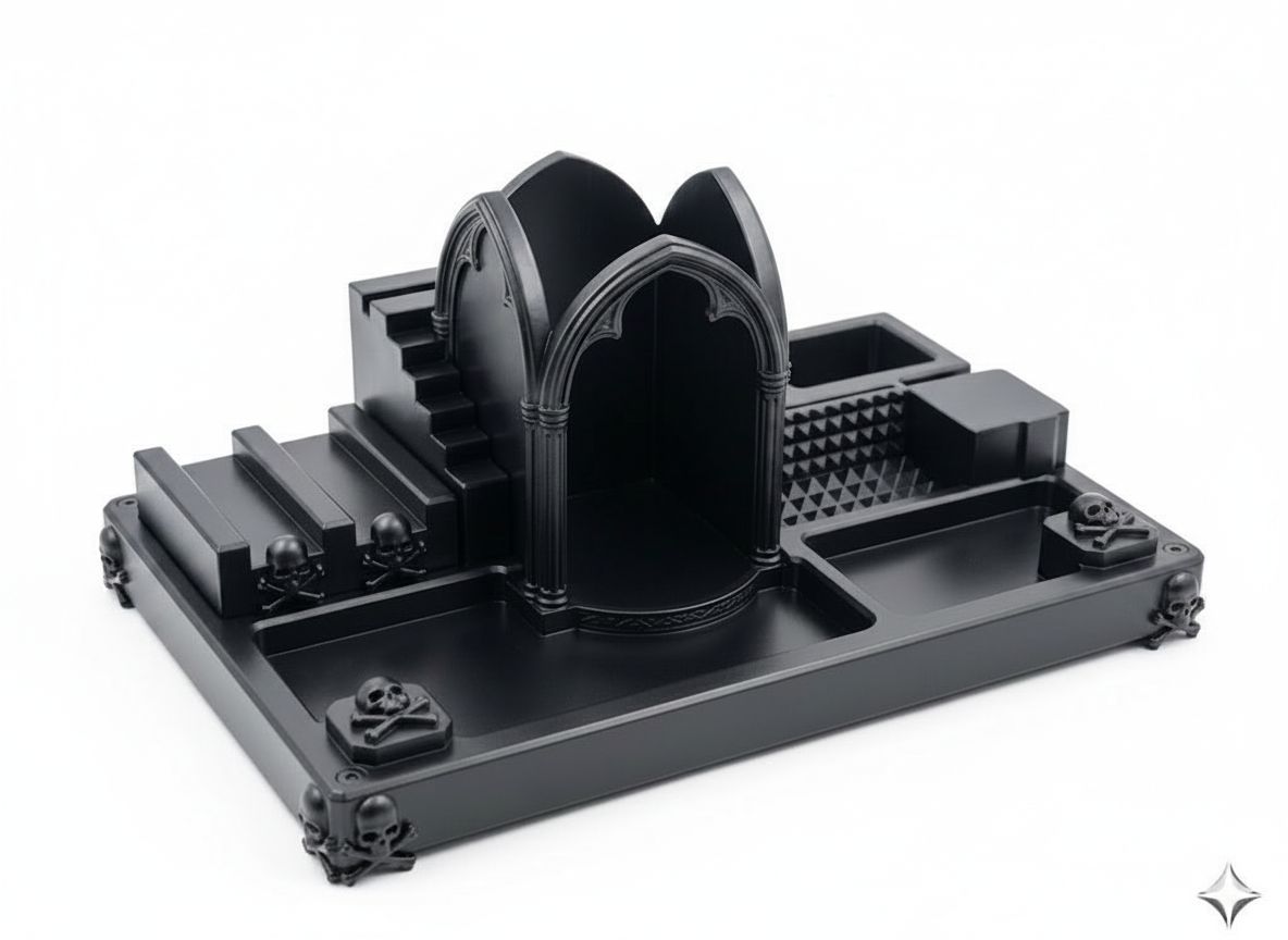 Gothic Dice Organizer free 3D printable STL