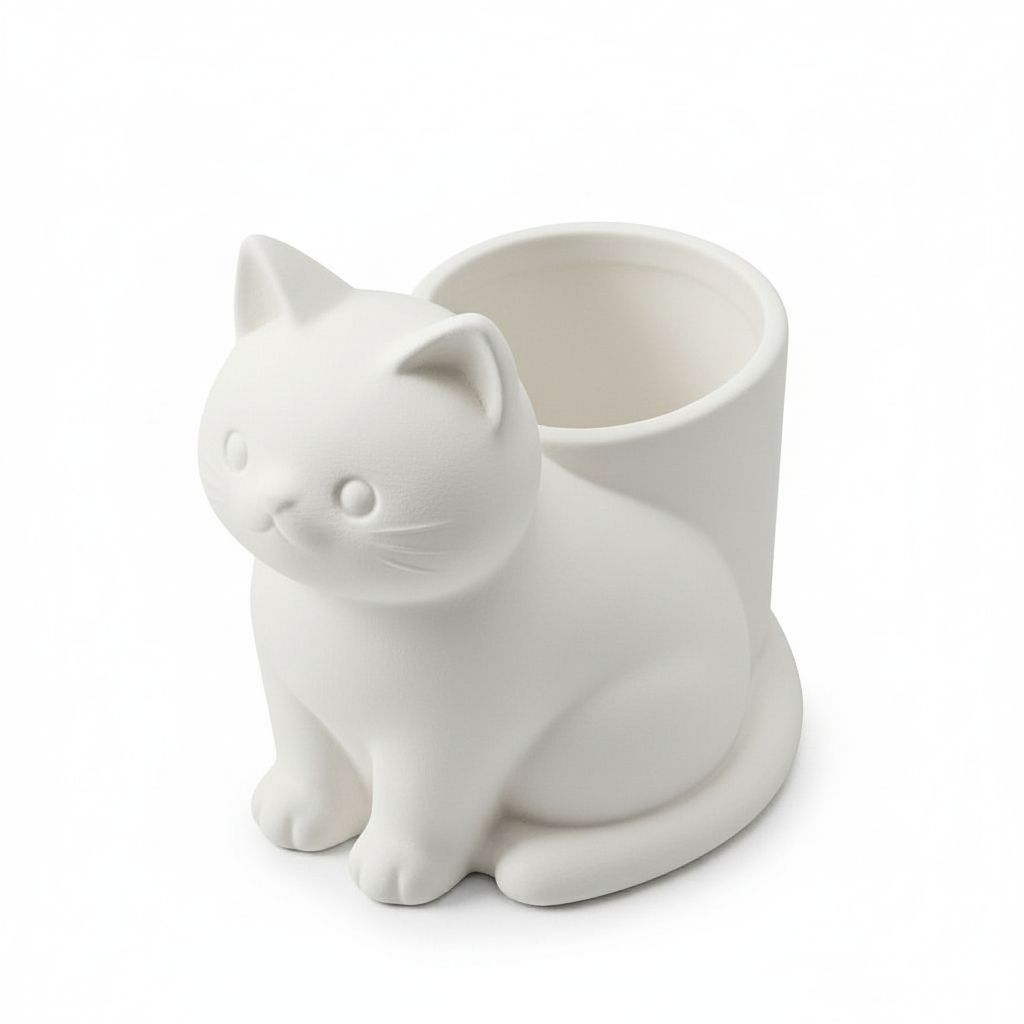 Cat Planter Model free 3D printable STL