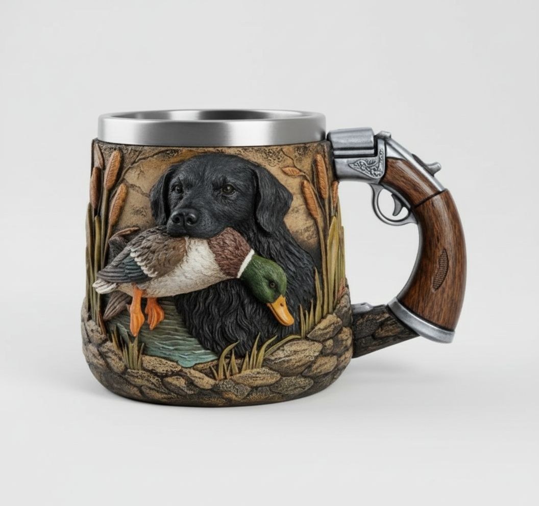Hunting Dog Mug free 3D printable STL
