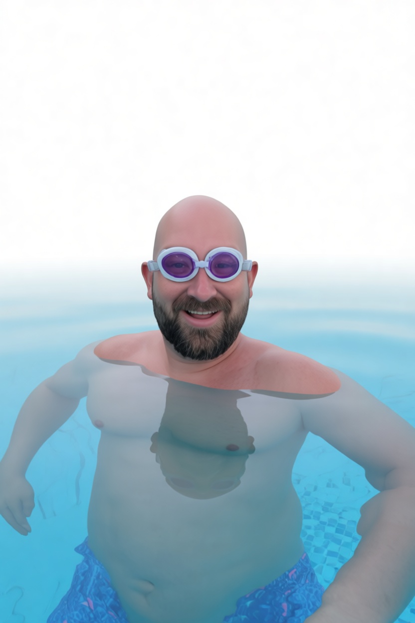 Smiling Bald Man Model free 3D printable STL