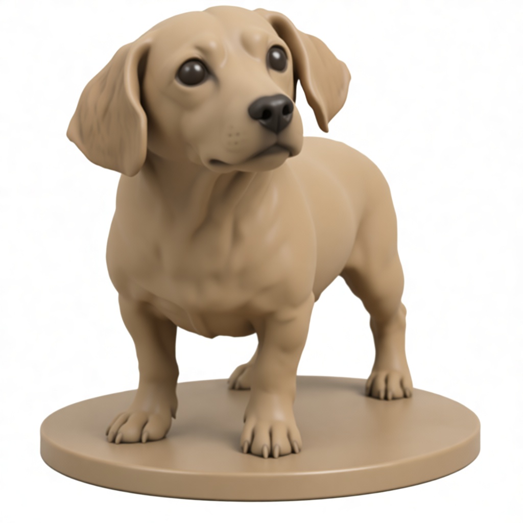 Dachshund Dog Figurine free 3D printable STL