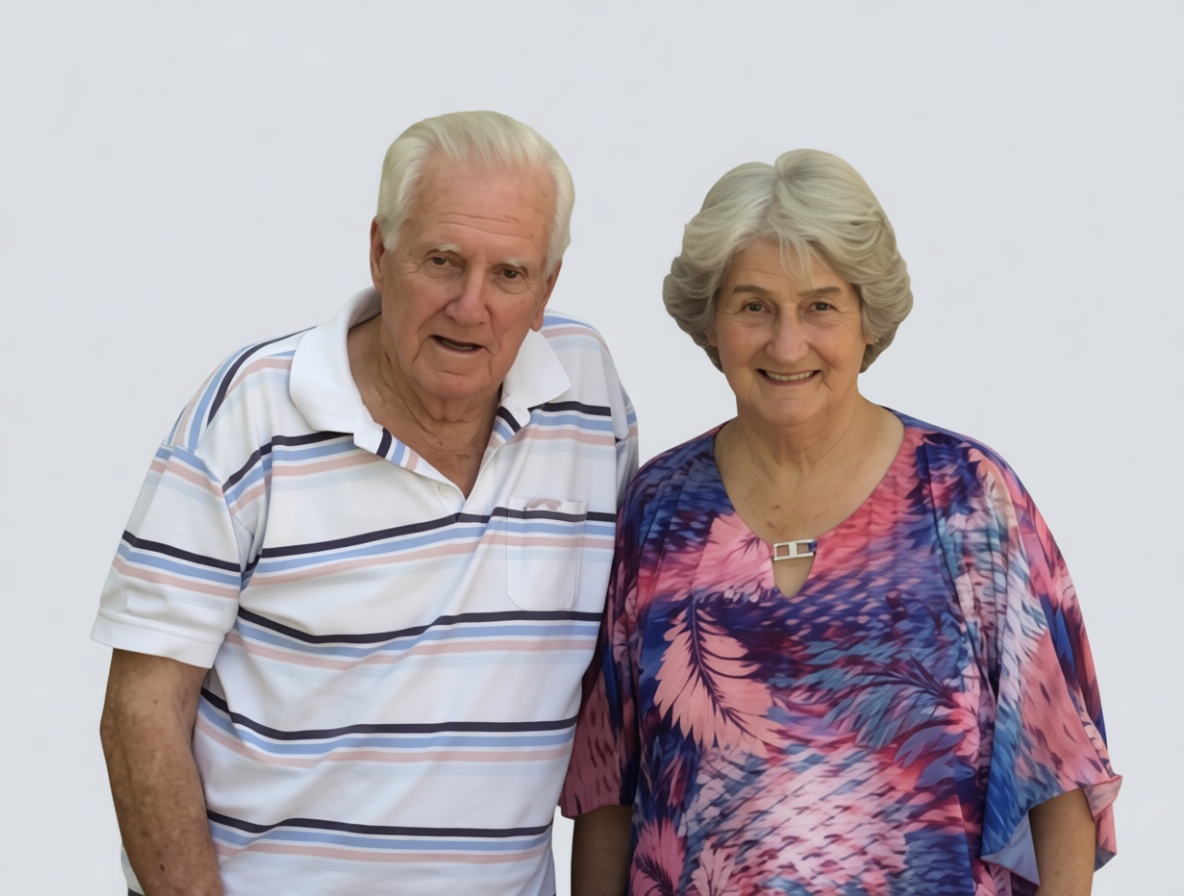 Elderly Couple Portrait free 3D printable STL