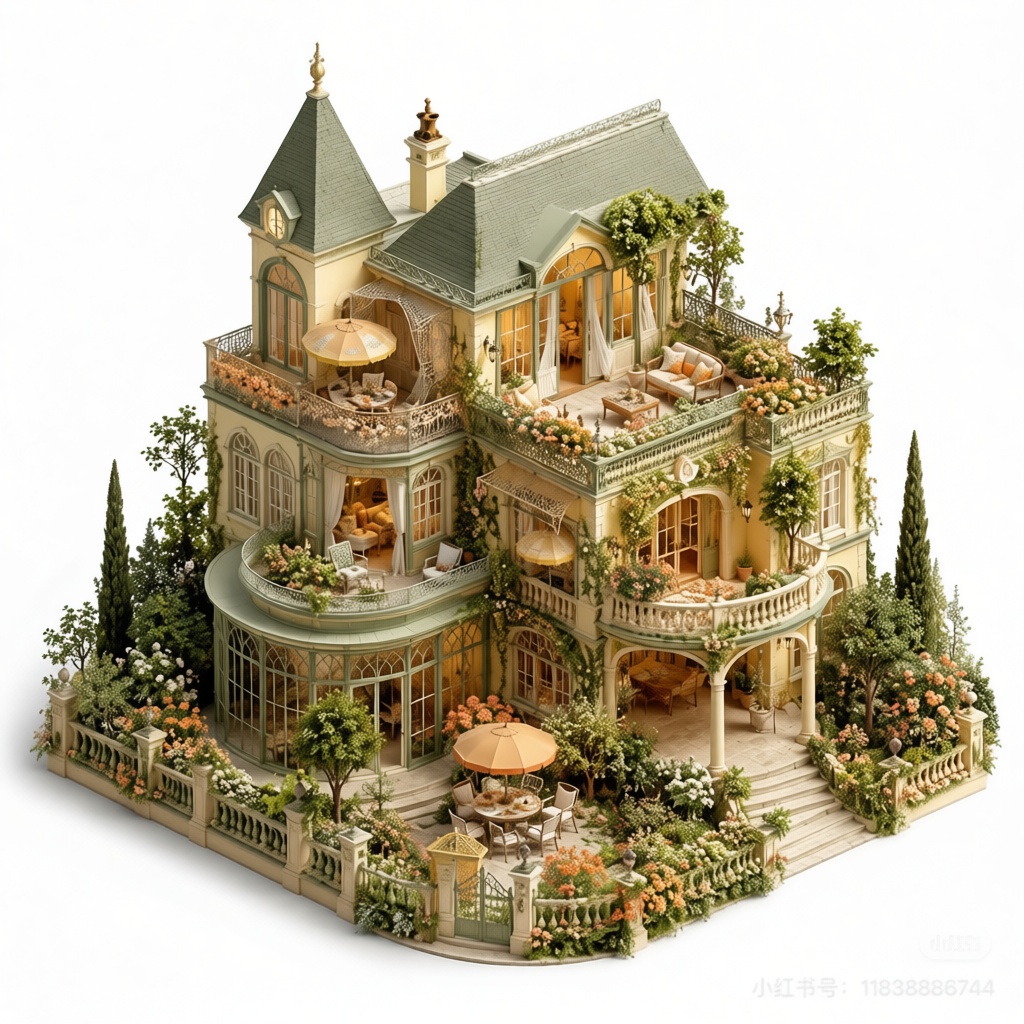 Victorian Garden House Model free 3D printable STL