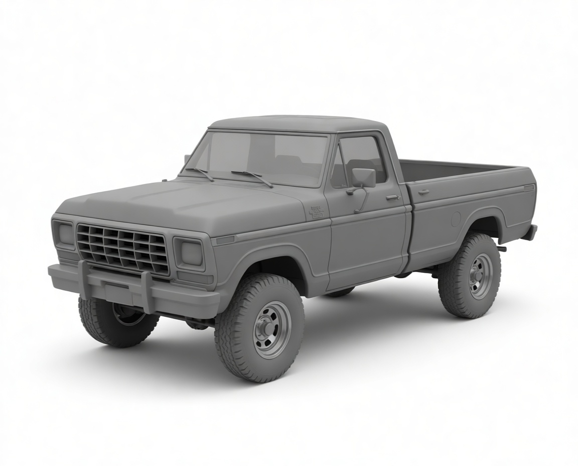 Ford F-150 Pickup Model free 3D printable STL