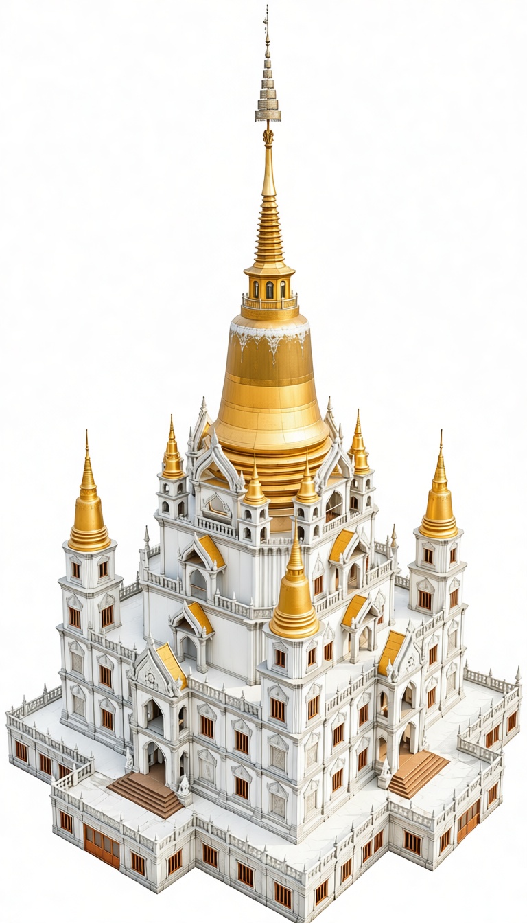 Wat Ratchanatdaram Model free 3D printable STL