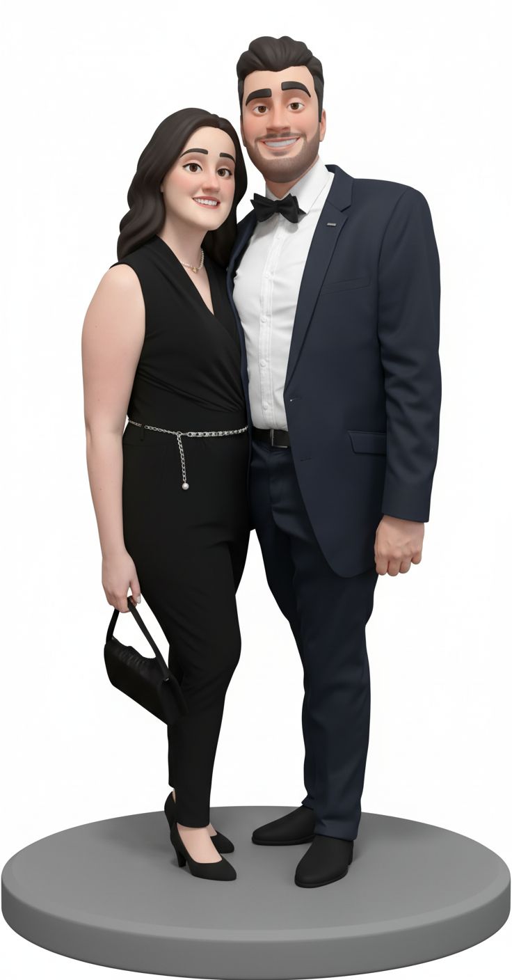 Stylish Couple Figurine free 3D printable STL