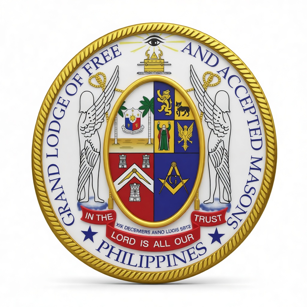 Grand Lodge Philippines Emblem free 3D printable STL