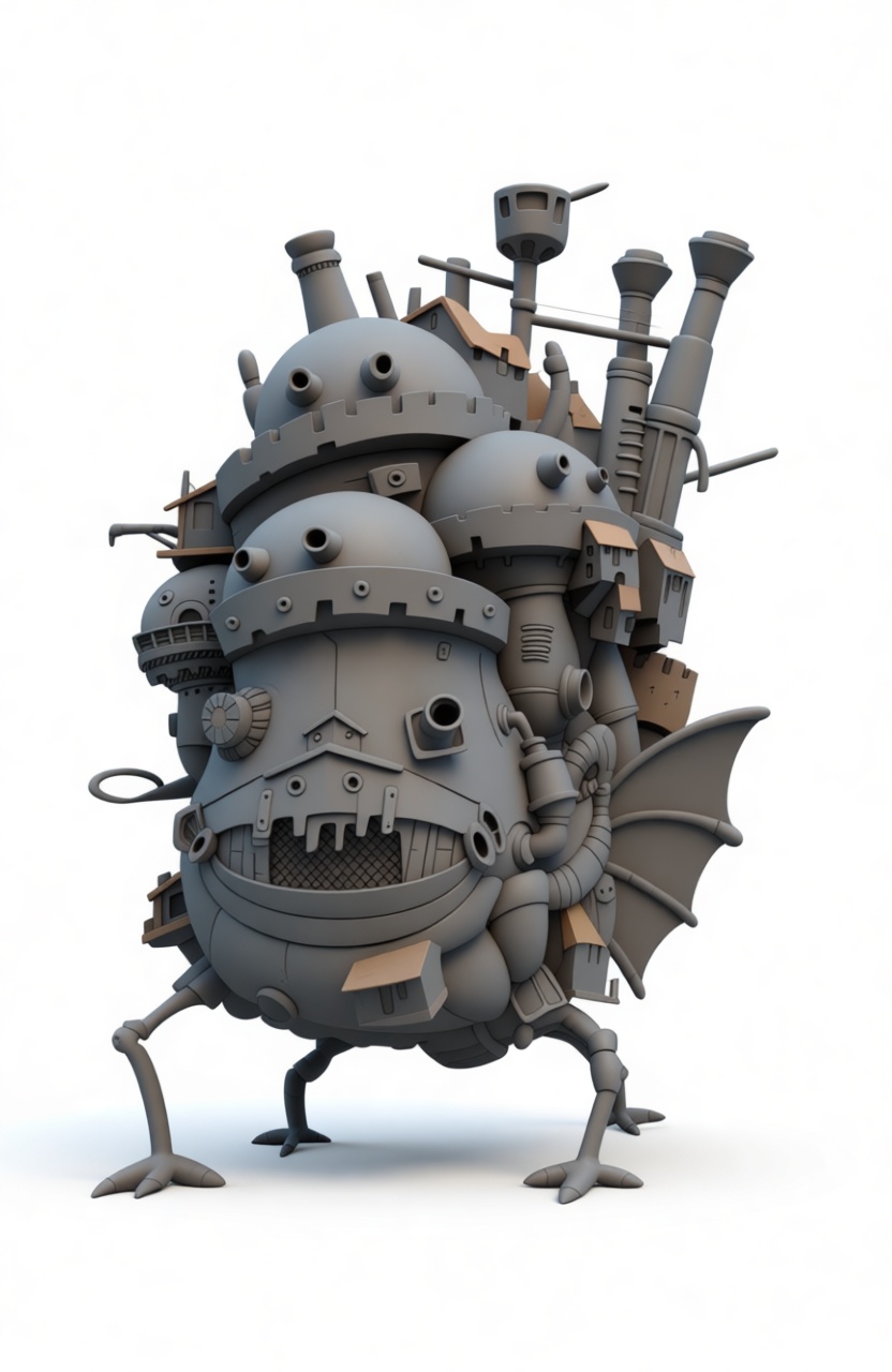 Howl's Moving Castle Model free 3D printable STL
