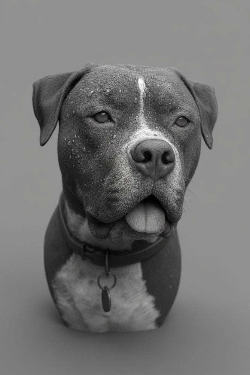 Realistic Dog Bust free 3D printable STL