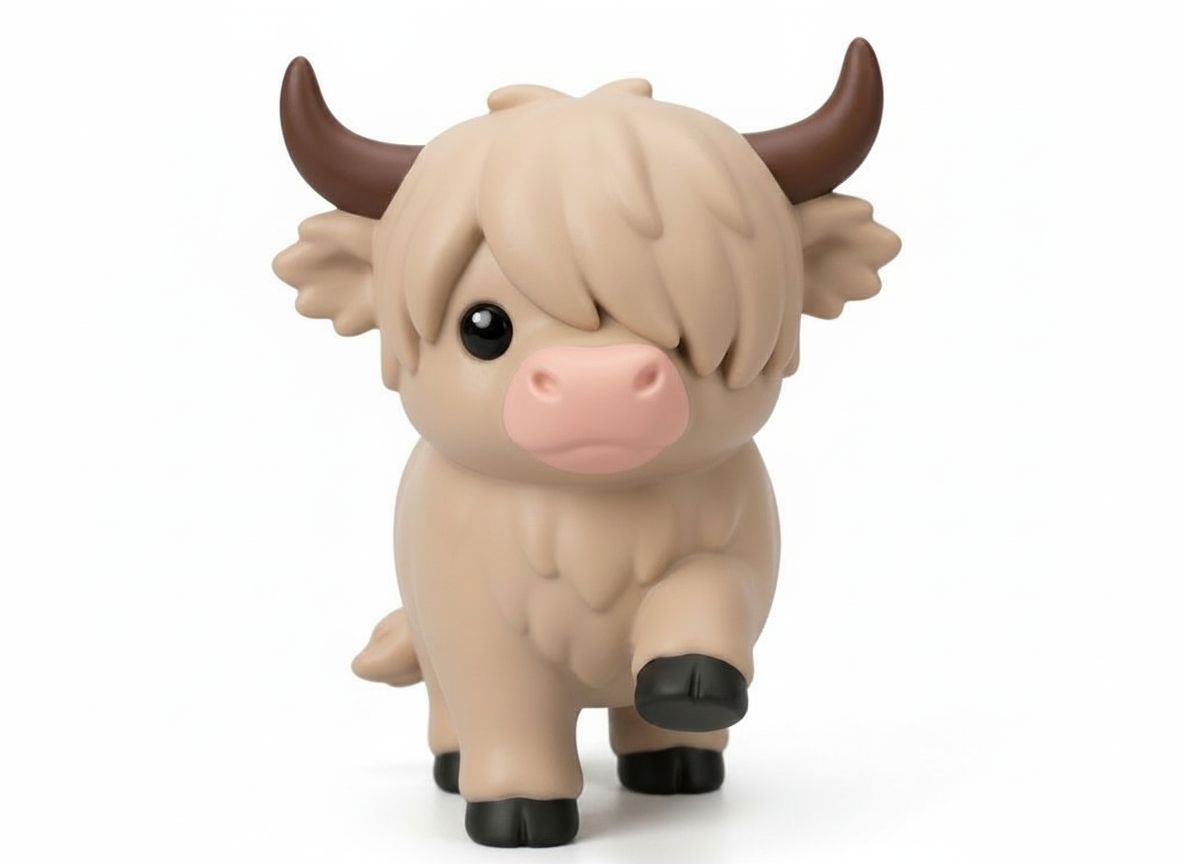 Highland Cattle Figurine free 3D printable STL