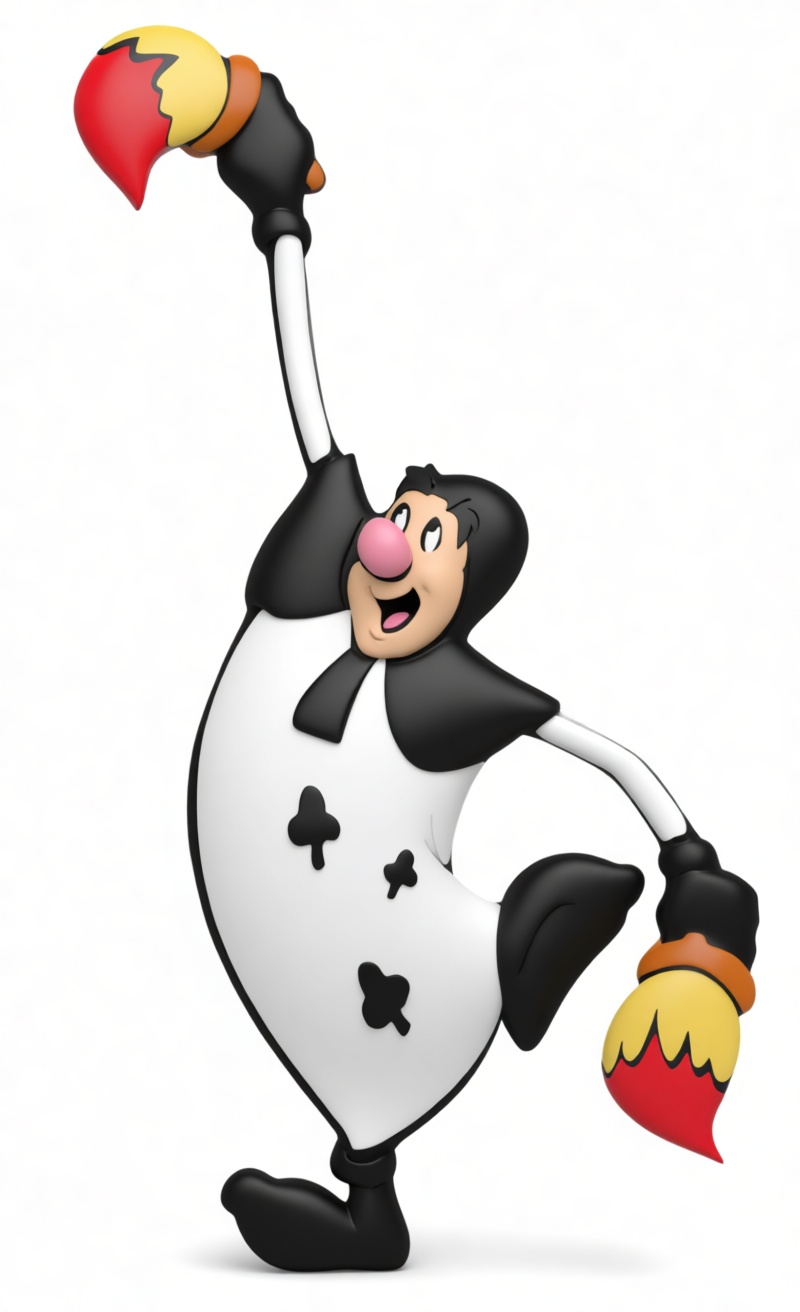 Penguin Painter Figurine free 3D printable STL