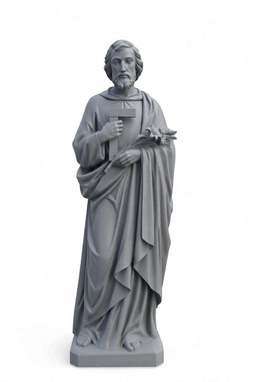 Saint Joseph Statue free 3D printable STL