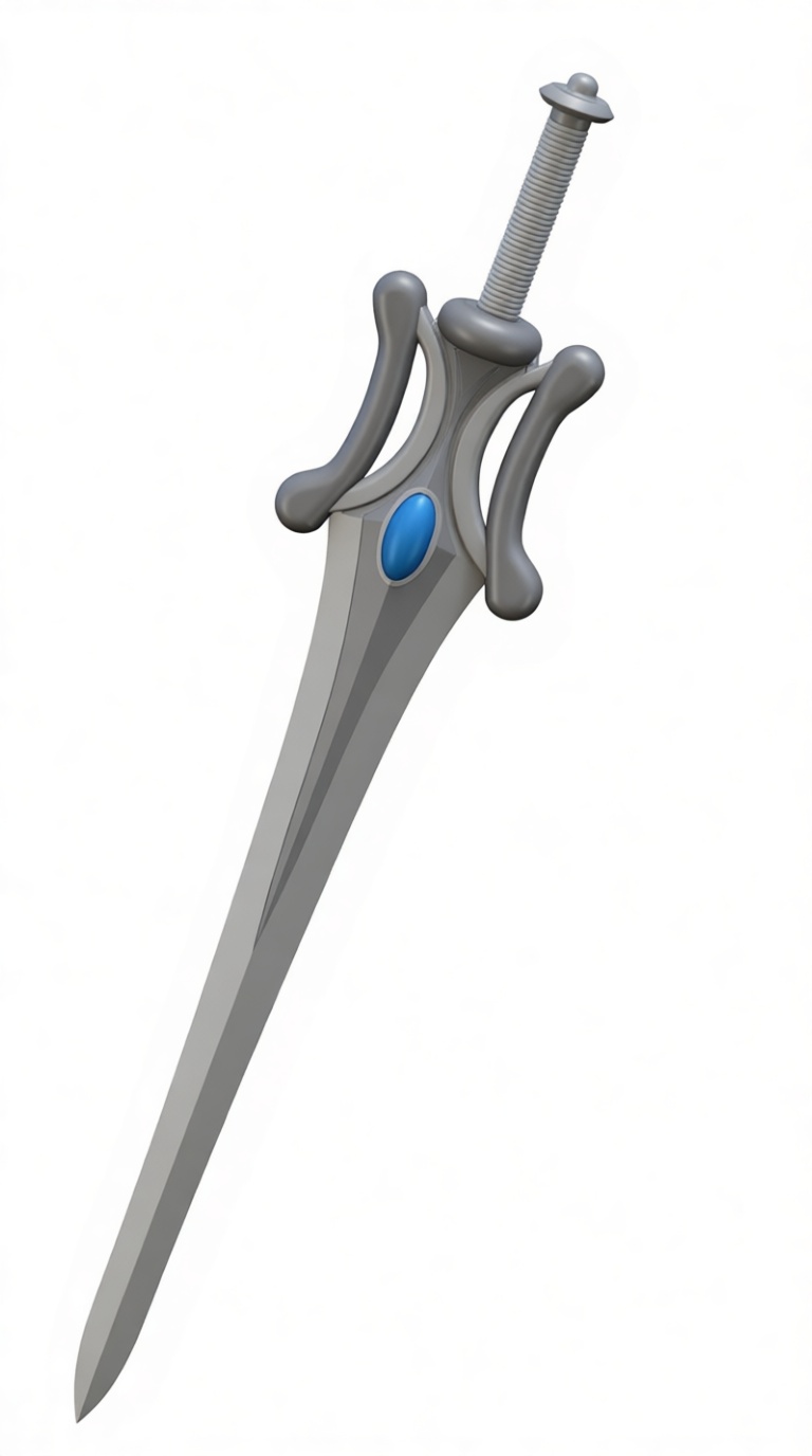 Fantasy Sword Model free 3D printable STL