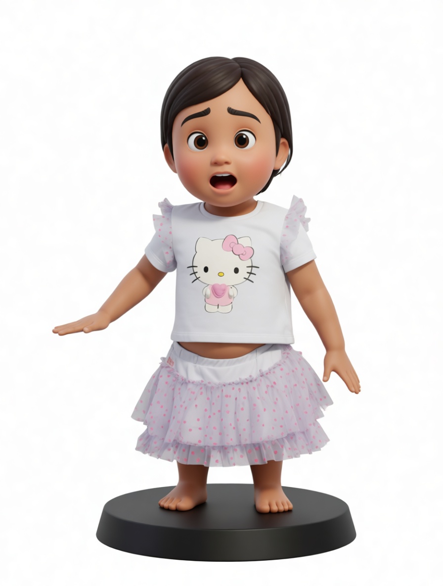 Toddler Girl Figurine free 3D printable STL