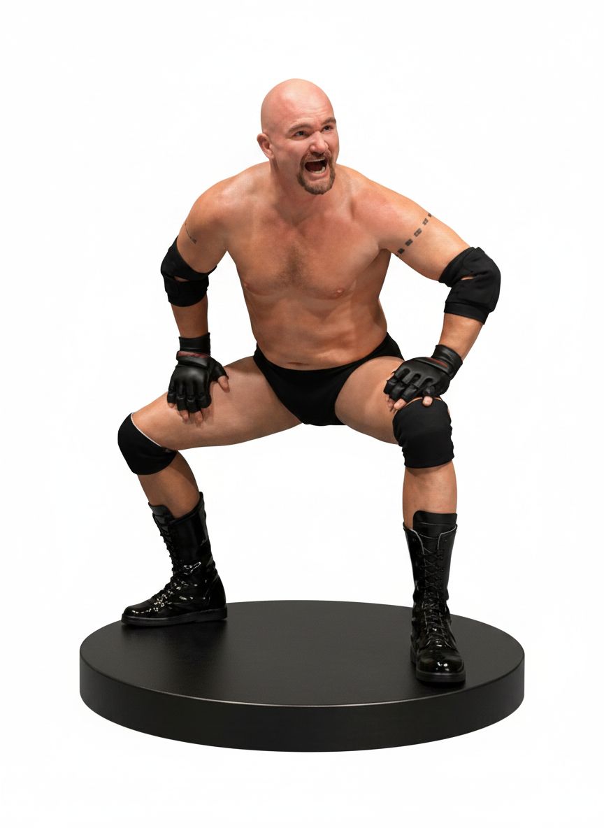 Stone Cold Steve Austin Figurine free 3D printable STL