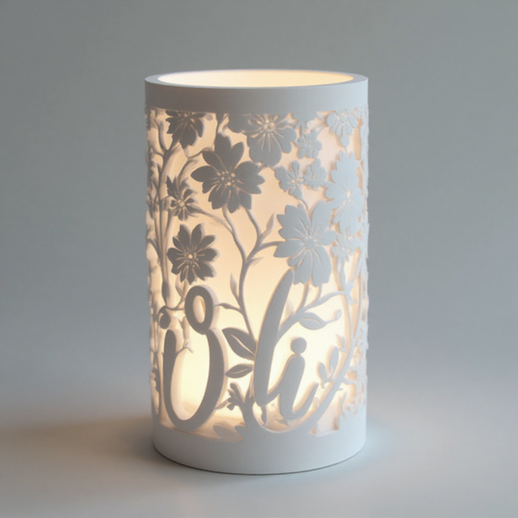 LED Floral Lantern free 3D printable STL