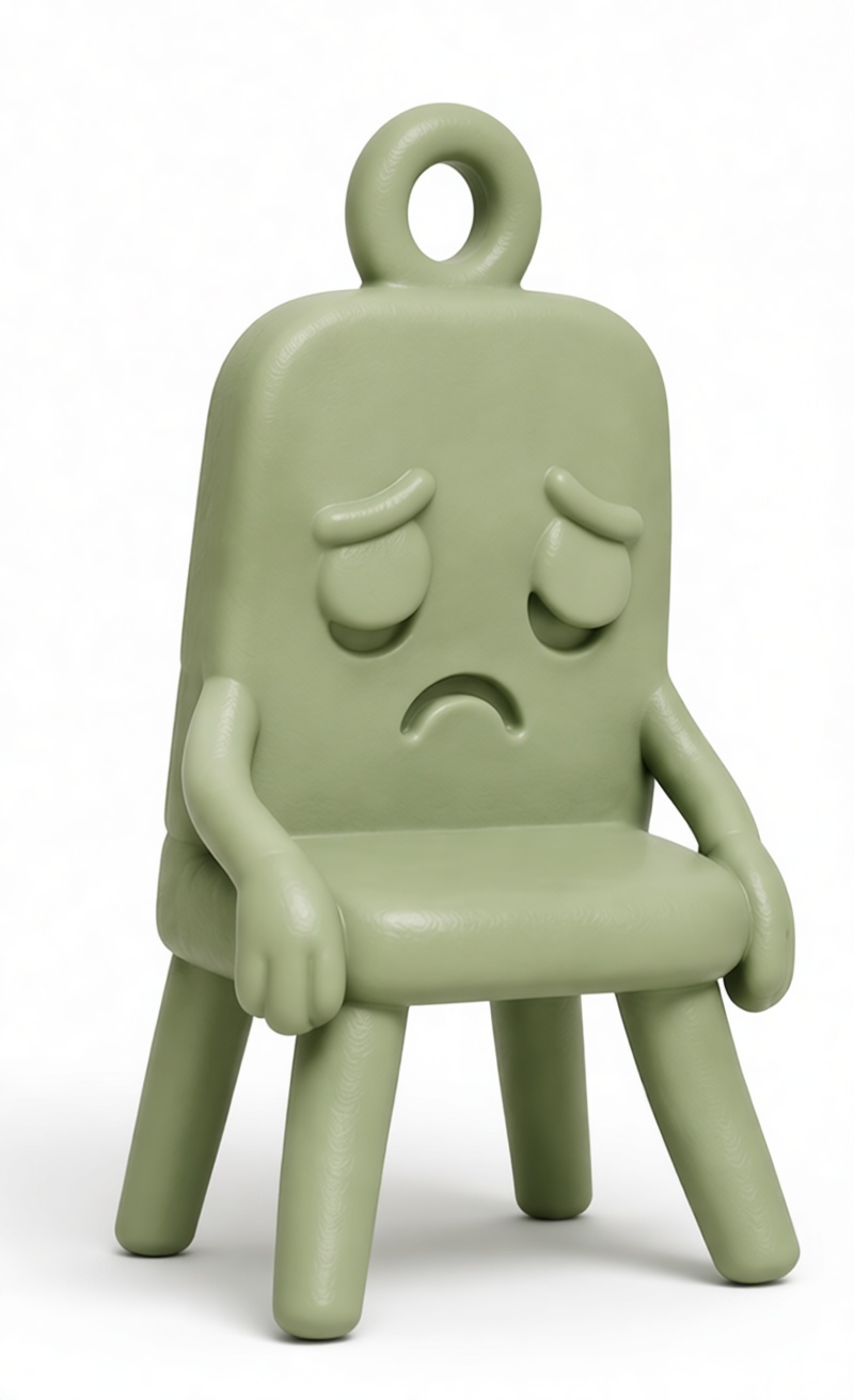 Sad Chair Sculpture free 3D printable STL