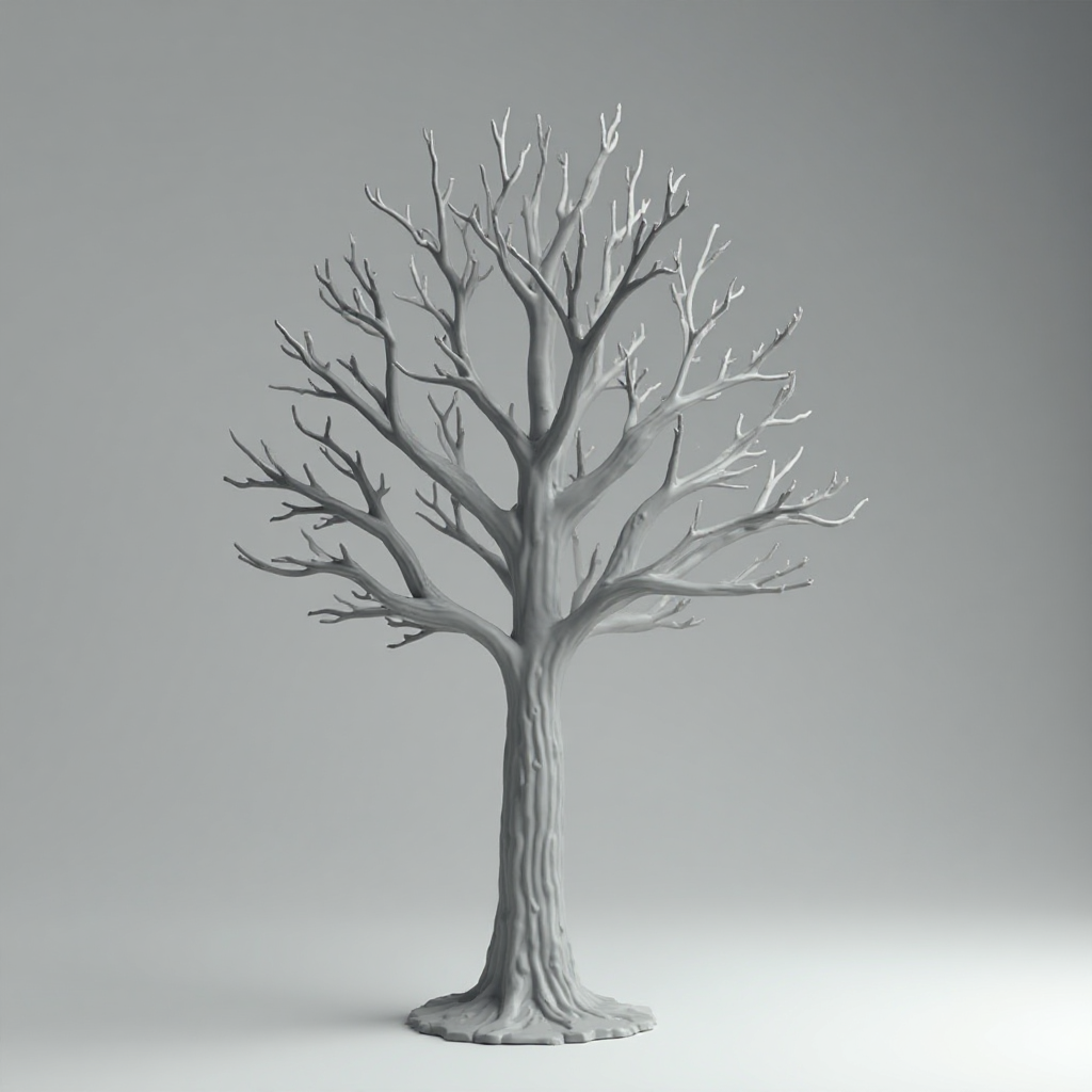Bare Tree Sculpture free 3D printable STL