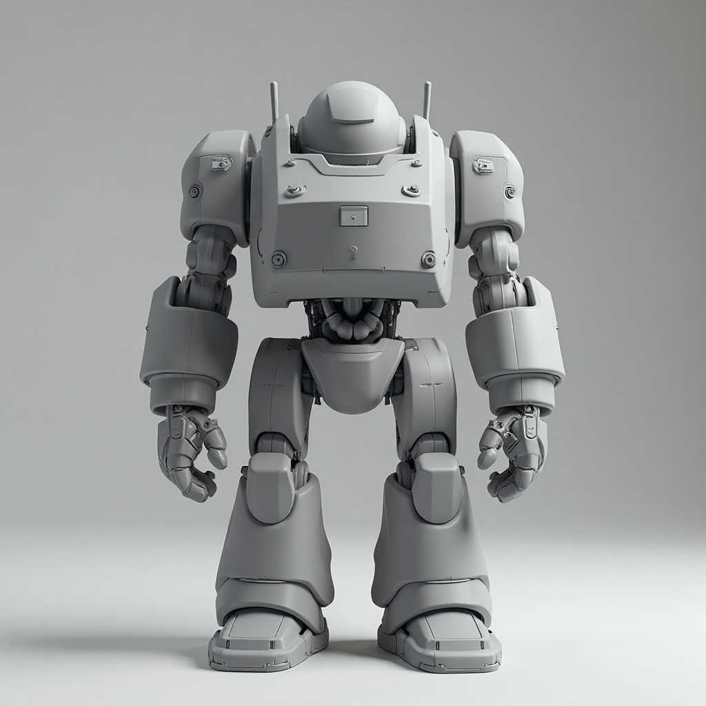 Chunky Robot Figurine free 3D printable STL