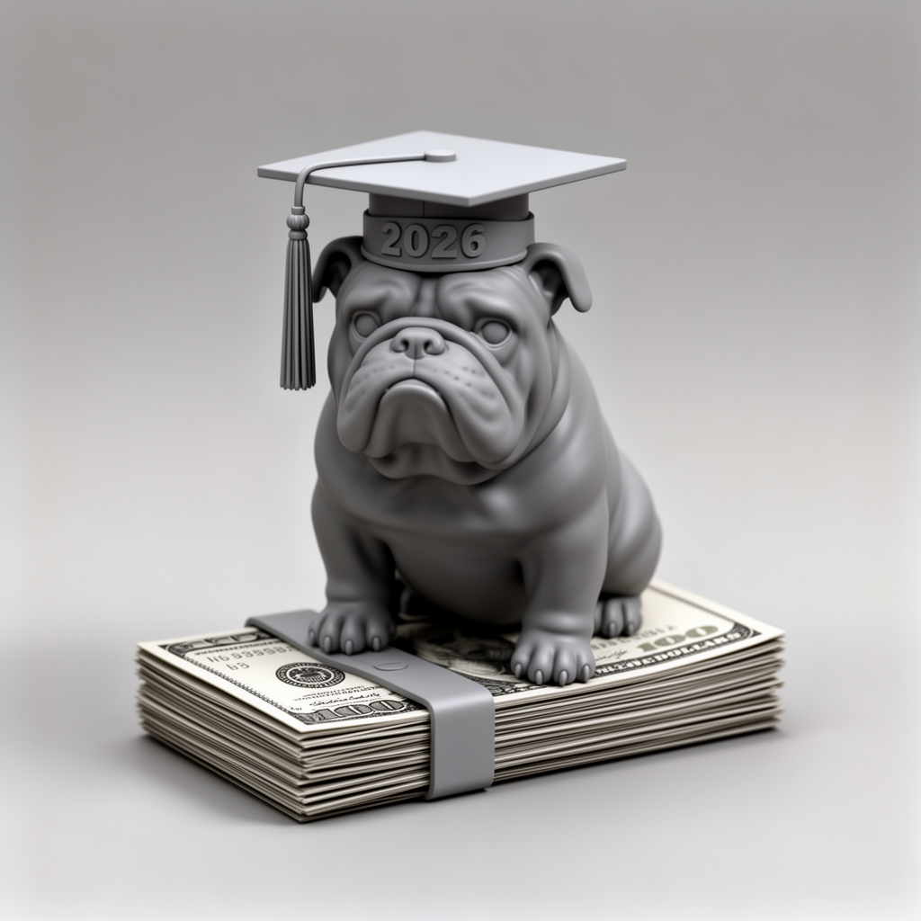 Bulldog Graduate Figurine free 3D printable STL