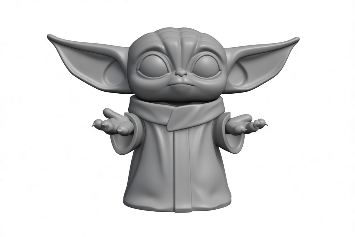 Grogu Figurine free 3D printable STL