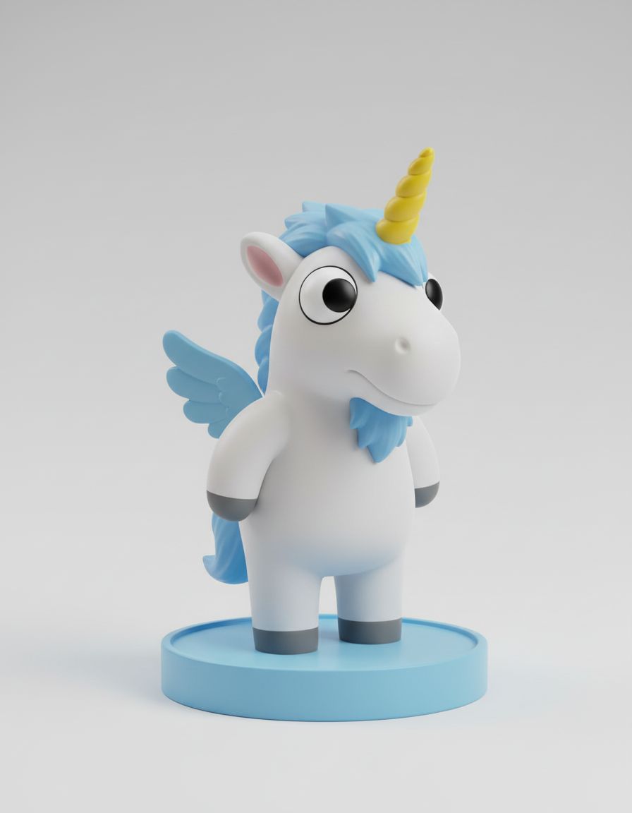 Cute Unicorn Figurine free 3D printable STL