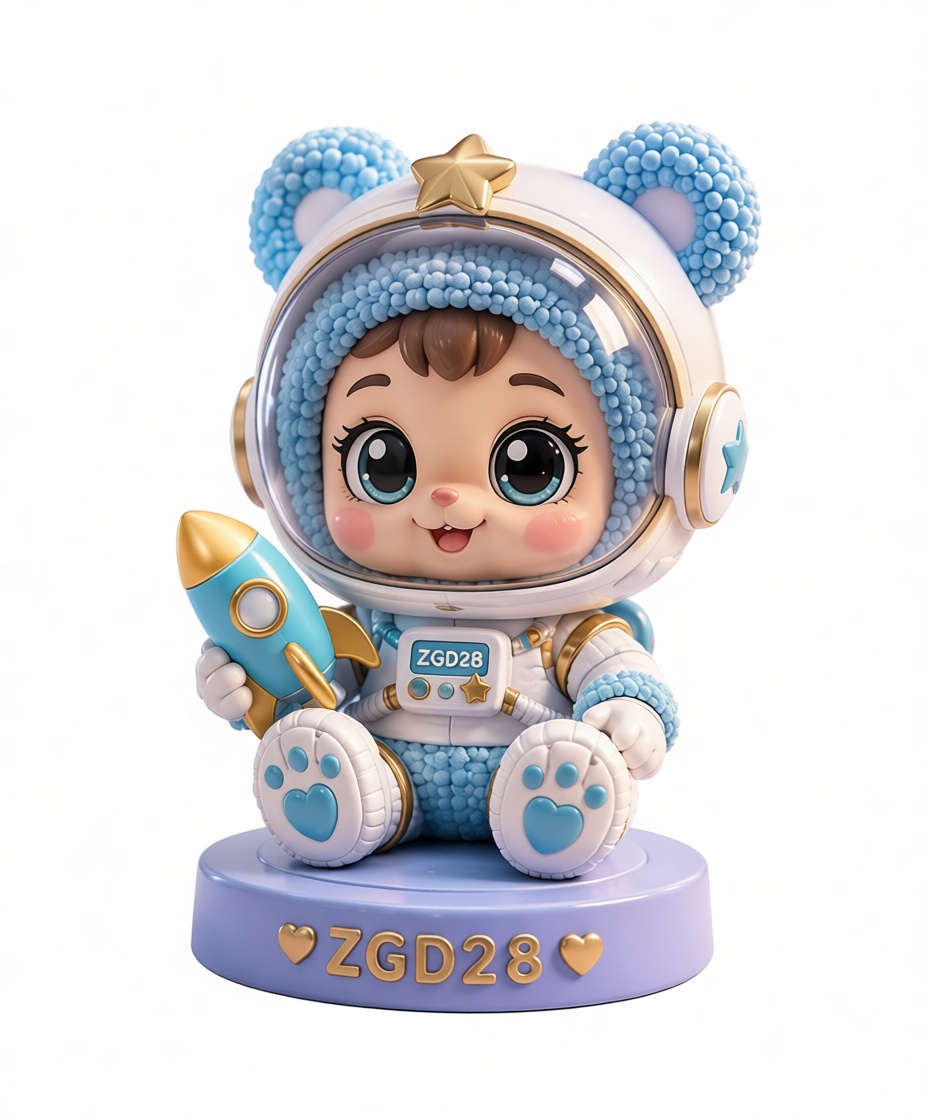 Space Teddy Astronaut Figurine free 3D printable STL