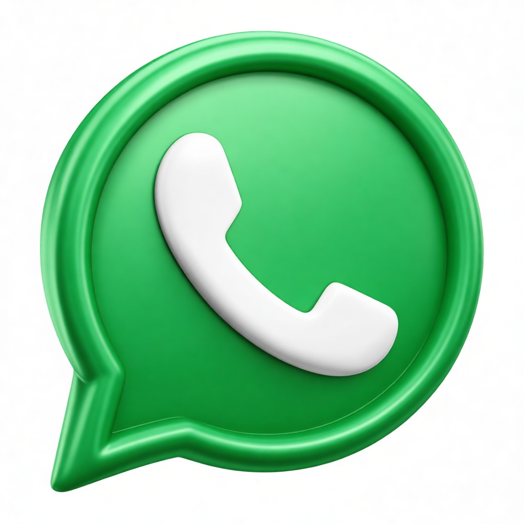 WhatsApp Logo Model free 3D printable STL