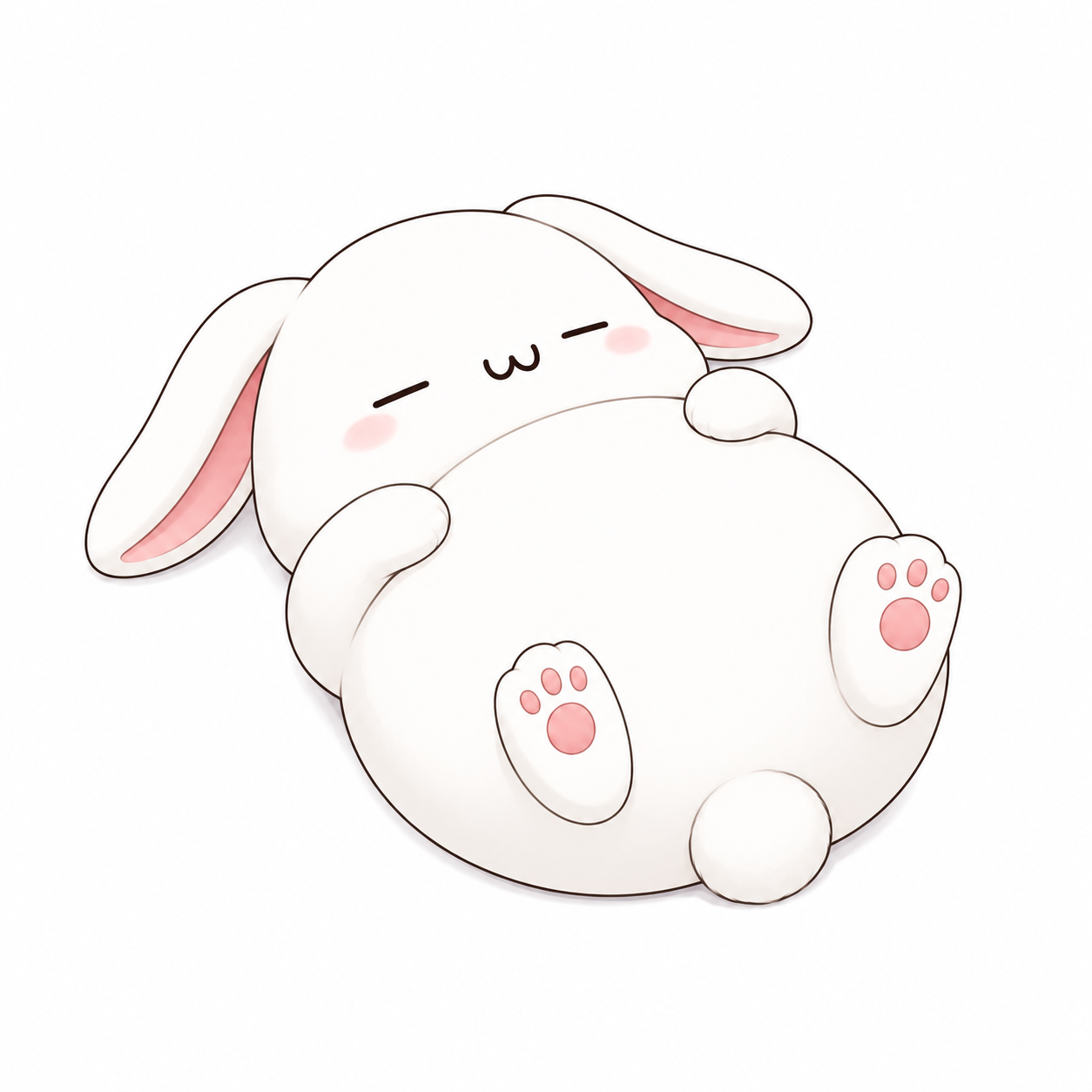 Cute Sleeping Bunny Figurine free 3D printable STL
