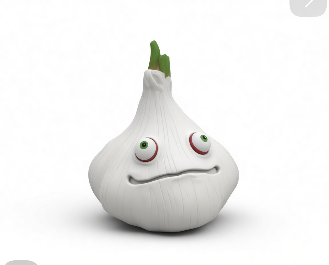 Garlic Head Figurine free 3D printable STL