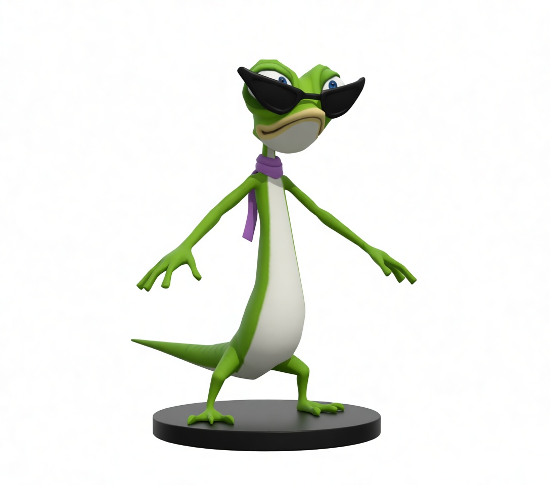Crazy Lizard Figurine free 3D printable STL