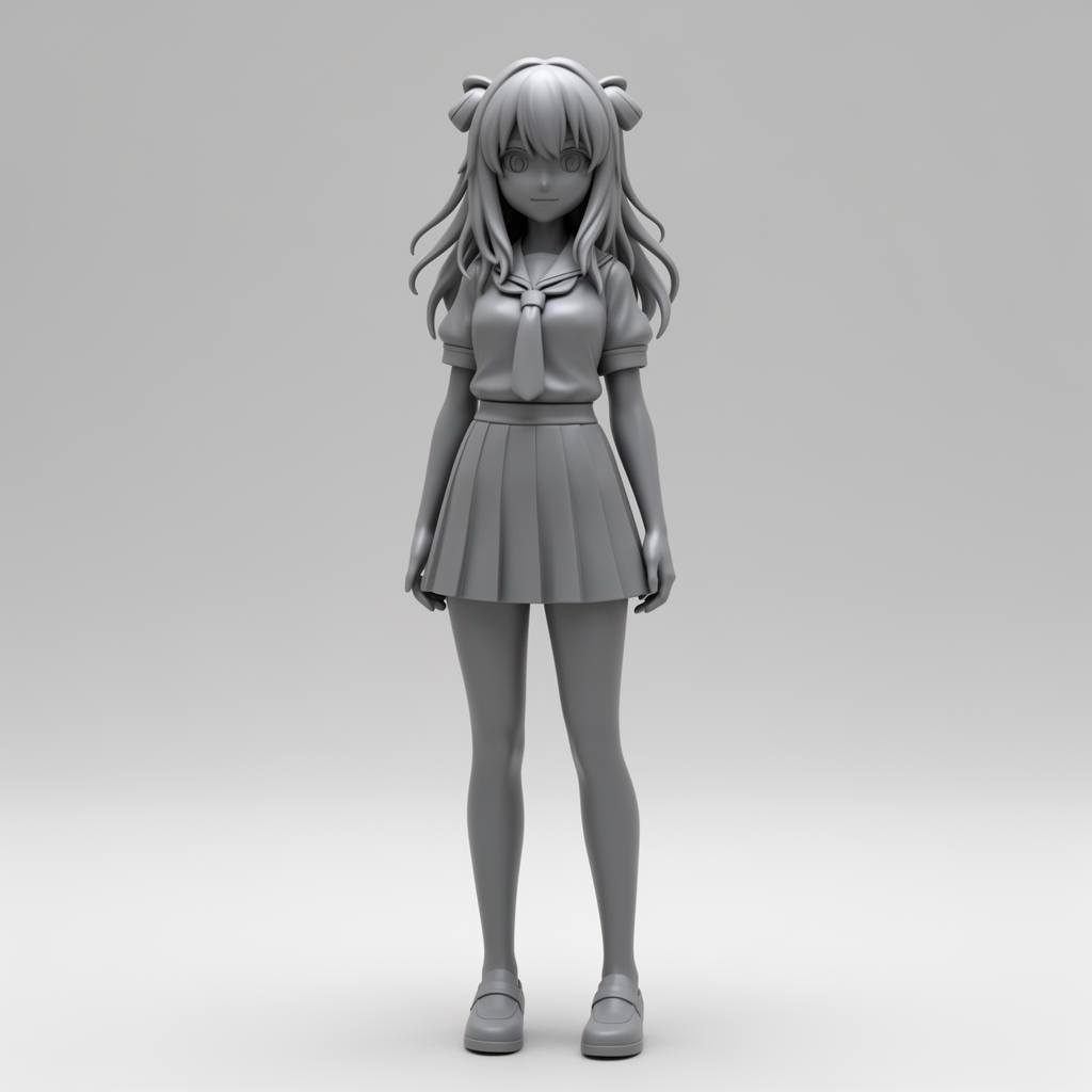 Anime Ahegao Face Bust free 3D printable STL