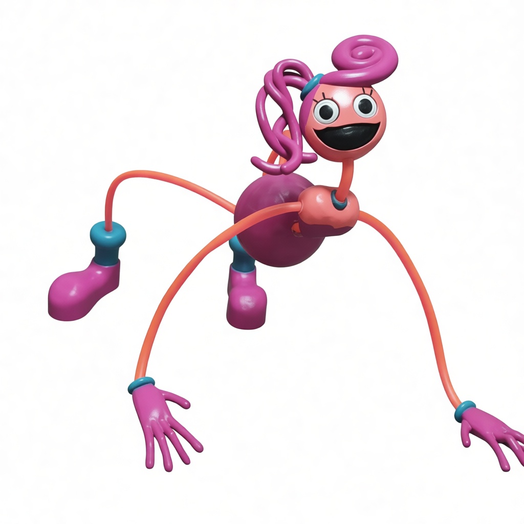 Twisty Hair Cartoon Figurine free 3D printable STL