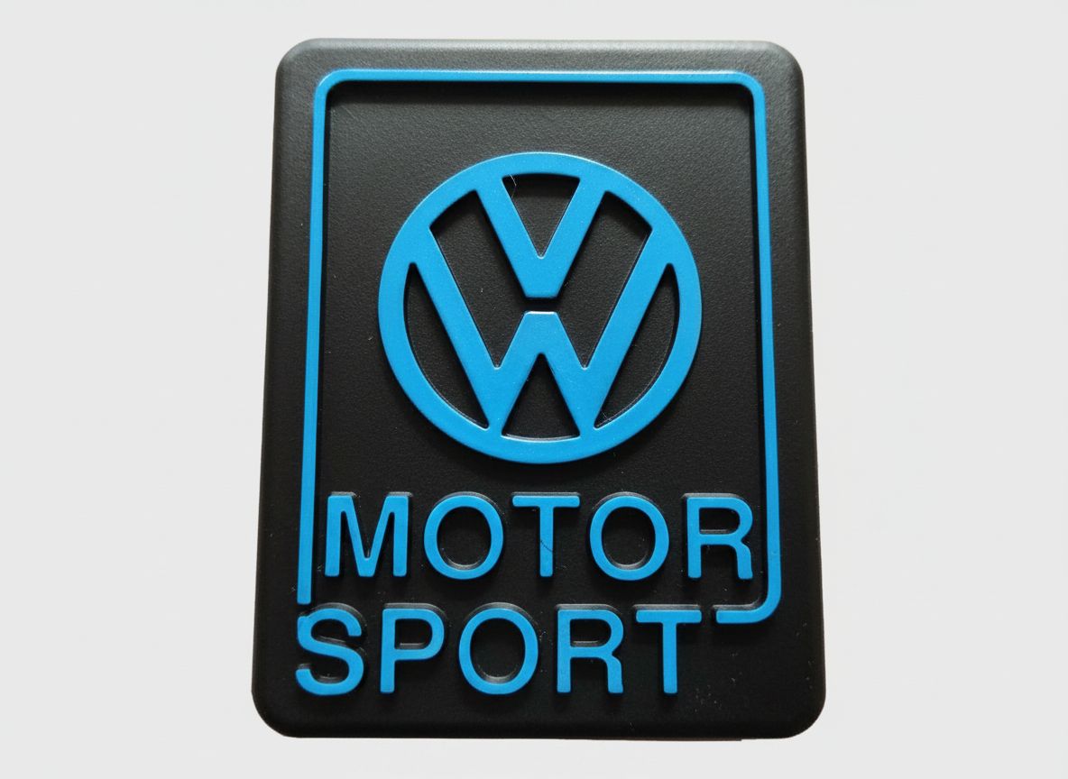 Volkswagen Motorsport Emblem free 3D printable STL