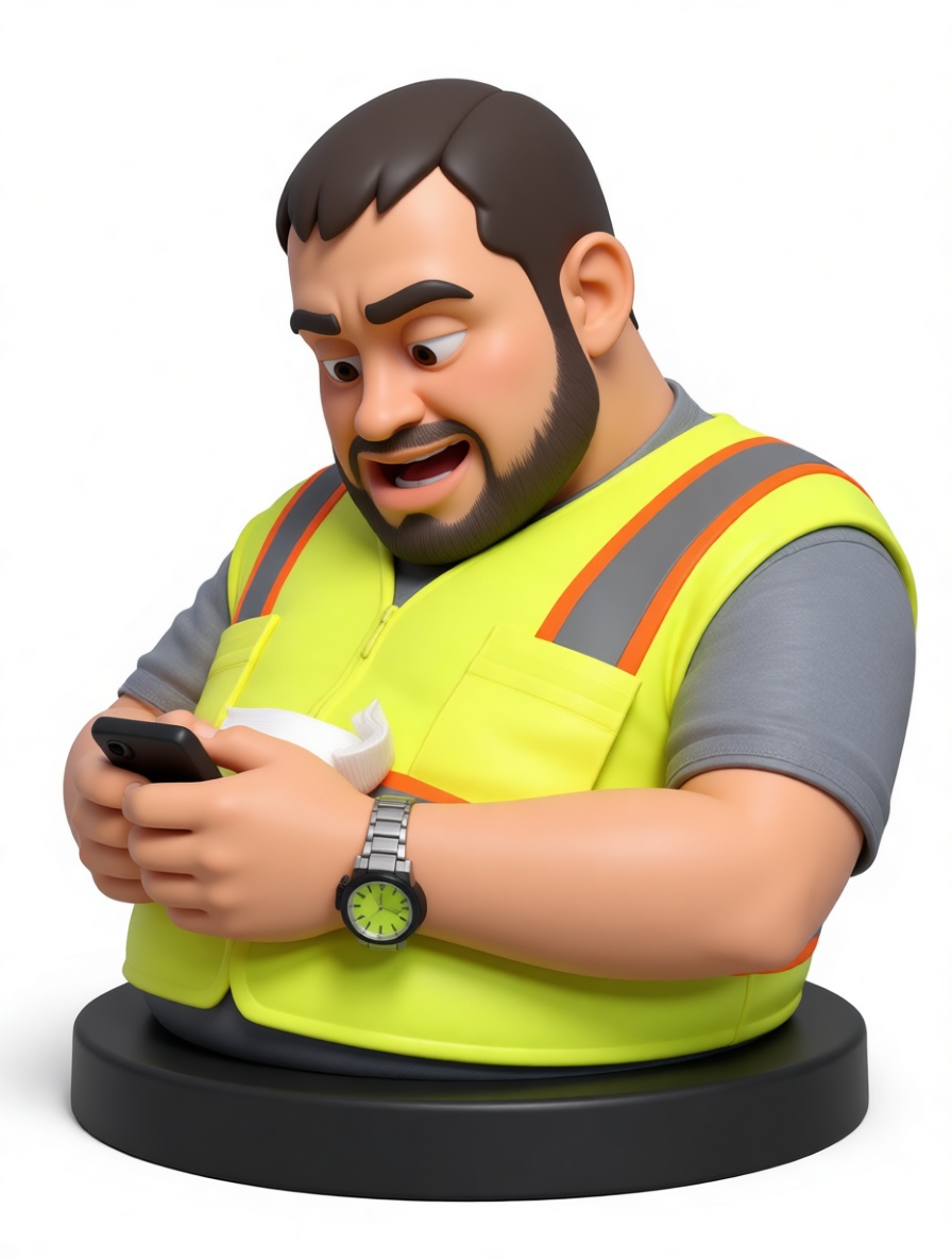 Construction Worker Bust free 3D printable STL