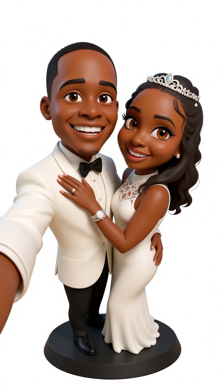 Wedding Couple Figurine free 3D printable STL