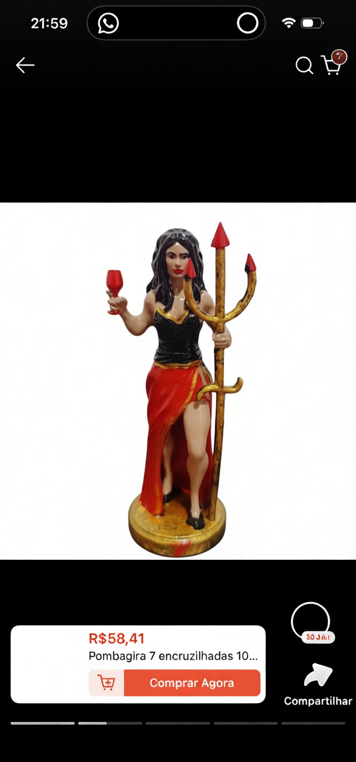 Pombagira Figurine free 3D printable STL