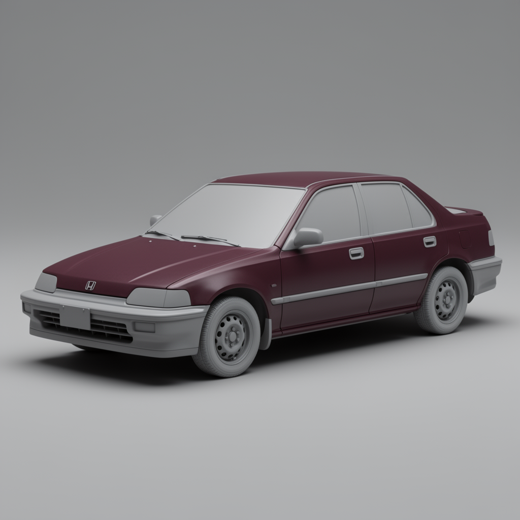 1991 Honda Civic LX Model free 3D printable STL