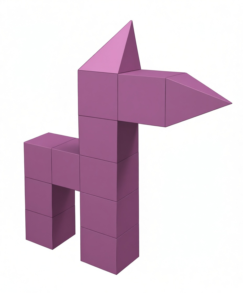 Block Dog Figurine free 3D printable STL
