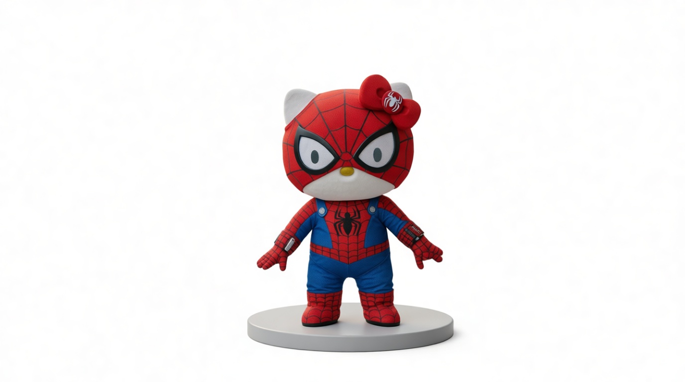 Spider-Man Hello Kitty Figurine free 3D printable STL