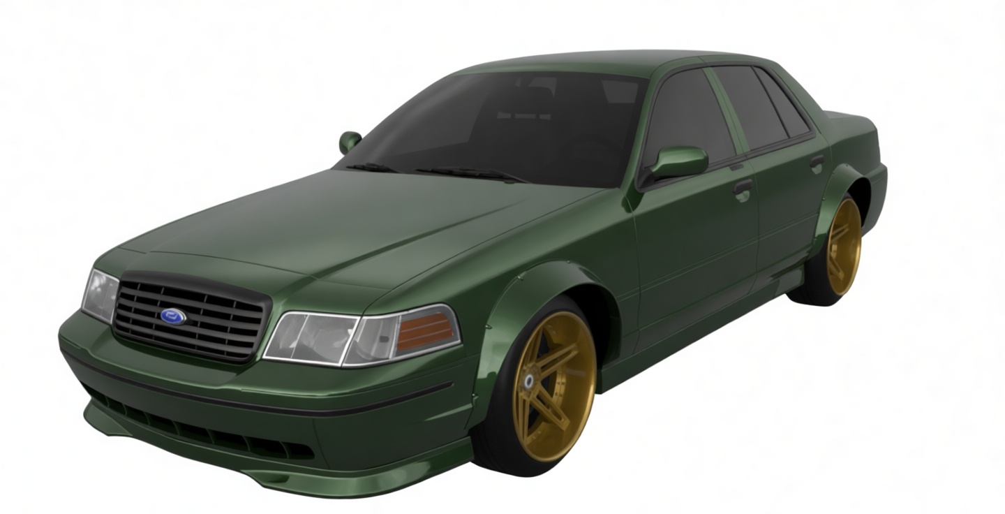 Ford Crown Victoria Sedan free 3D printable STL